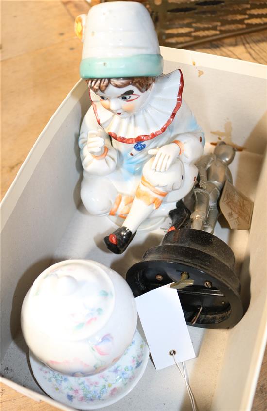 Musical metal figure & ceramic figure